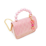 Tiny Treats Quilted BFF Charm Blossom Pearl Handbag