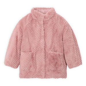 Mayoral Girls Faux Fur Coat ~ Makeup