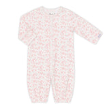 Coccoli Modal Convertible Gown & Hat Set ~ Pink Floral on Cream