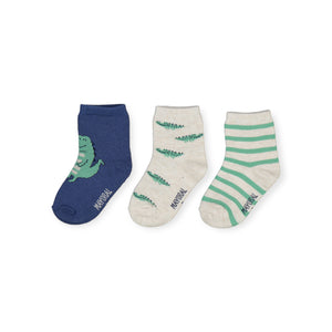Mayoral Baby Socks 3 Pack ~ Alligators/Indigo