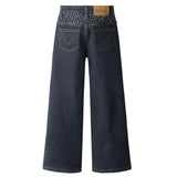 Molo Asta Denim Pants 7-12 ~ Rhinestone Raw