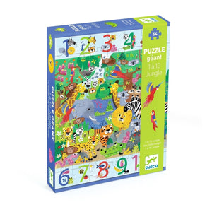 Djeco 1 to 10 Jungle Giant Floor Puzzle