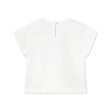 Mayoral Baby Girl 3D Butterfly Top & Printed Shorts Set ~ White/Turquoise