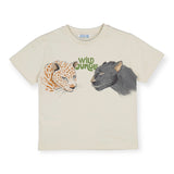 Mayoral Boys Wild Jungle s/s T-Shirt ~ Big Cats/Milk