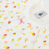 Petit Bateau s/s Tutti Frutti Print Short Romper ~ White Multi