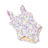Shade Critters Baby Wildflower Fields Fringe Back Swimsuit ~ Lilac