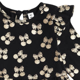 Huxbaby Cherry Pie Dress ~ Black/Gold