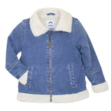 Appaman Girls Coco Denim Sherpa Jacket ~ Cambridge Wash
