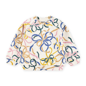 Molo Baby Disc Sweatshirt & Simeon Sweatpants Set ~ Festivity Bows