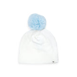 Oh Baby! Pom Hat ~ Cream/Sky Blue