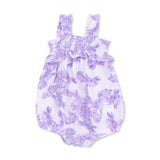 Angel Dear Ruffle Strap Bubble Onesie ~ Lilac Floral