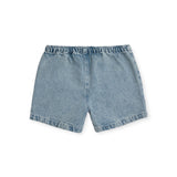 Bobo Choses Baby Denim Bermuda Shorts ~ Circle/Light Yellow