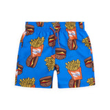 Appaman Boys s/s Rash Guard & Mid Length Swim Trunks Set ~ Burgers & Fries