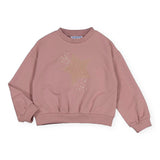 Mayoral Girls Star Sweatshirt & Tulle Skirt Set ~ Rose/Gold