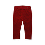 Mayoral Baby Girl Basic Velvet Leggings ~ Cherry