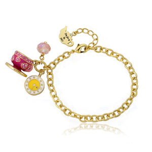 Molly Glitz Tea For Two Bracelet ~ Pink