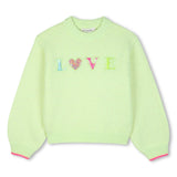 Billieblush Love Knit Sweater ~ Green Lemon