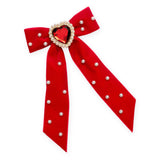 Super Smalls Ruby Red Jeweled Large Hair Bow