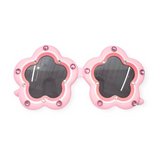 Bari Lynn Flower Shaped Sunglasses w/ Crystals