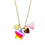 Gunner & Lux Love & Peace Charms Necklace