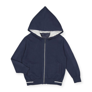 Mayoral Boys Knit Zip Hoodie ~ Navy