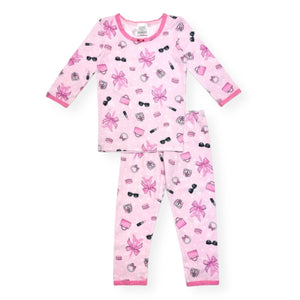 Esme 3/4 Sleeve Pj Set ~  J'Adore Paris