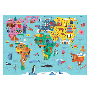 Mudpuppy 78 pc Map of the World Puzzle