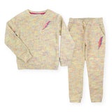 Appaman Girls Ruby Sweatshirt & Stanton Jogger Set 7-12 ~ Mixed/Bolt