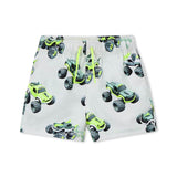 Mayoral Boys Monster Trucks Print Swim Trunks ~ Hemp