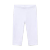 Mayoral Girls Basic Capri Leggings ~ White