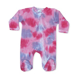 Baby Steps Tie Dye Zip Footie ~ Diva