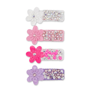 Bari Lynn Patent Flower Crystallized Clip