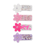 Bari Lynn Patent Flower Crystallized Clip