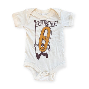 Yardsale Press Marching Philly Pretzel Onesie
