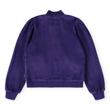 Molo Malika Velour Zip Sweatshirt & Adoria Flare Sweatpants  Set 7-12 ~ Space Purple