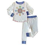 Rowdy Sprout Grateful Dead Circle Bears l/s Pj Set ~ Vintage White/Blue
