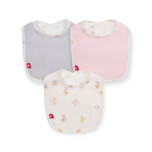 Magnetic Me Modal Bib 3 Pack ~ Baby Beats Pink