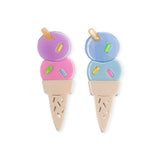 Lilies & Roses Ice Cream Cone Hair Clips ~ Pastel