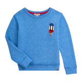 Appaman Boys Highland Crewneck Sweatshirt ~ Washed Blue