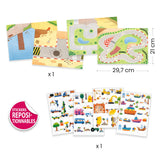 Djeco Lift Up Vehicles Stickers