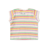 Molo Baby Elisabeth s/s Terry Top & Signe Shorts Set ~ Pastels Stripe
