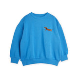 Mini Rodini Baby Dog Embroidered Sweatshirt & Sweatpants Set ~ Blue
