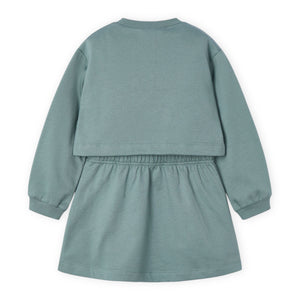 Mayoral Girls 2 Piece Sweatshirt Dress ~ Sage
