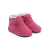 Old Soles Apres Bub Fur Lined Bootie ~ Dark Pink Suede