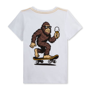 Appaman Boys Ice Cream Bolt Graphic s/s Tee ~ White