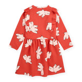 Bobo Choses Freedom Bird Printed Ruffle Dress ~ Red