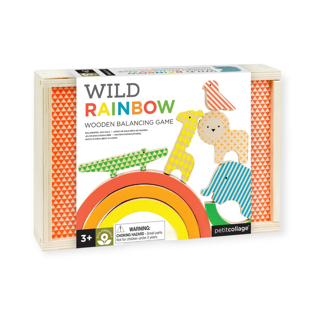 Petit Collage Wild Rainbow Wooden Balancing Game