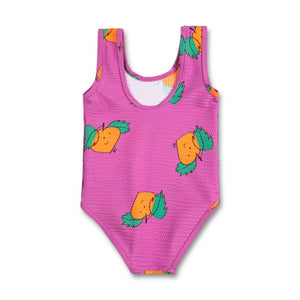 Bobo Choses Baby Tangerine Swimsuit ~ Fuchsia