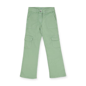 Mayoral Girls Twill Cargo Pants 7-12 ~ Mint