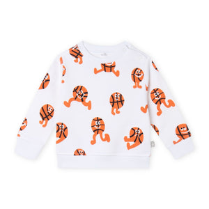 Stella McCartney Baby Boy Basketball Sweatshirt & Shorts Set ~ White Multi